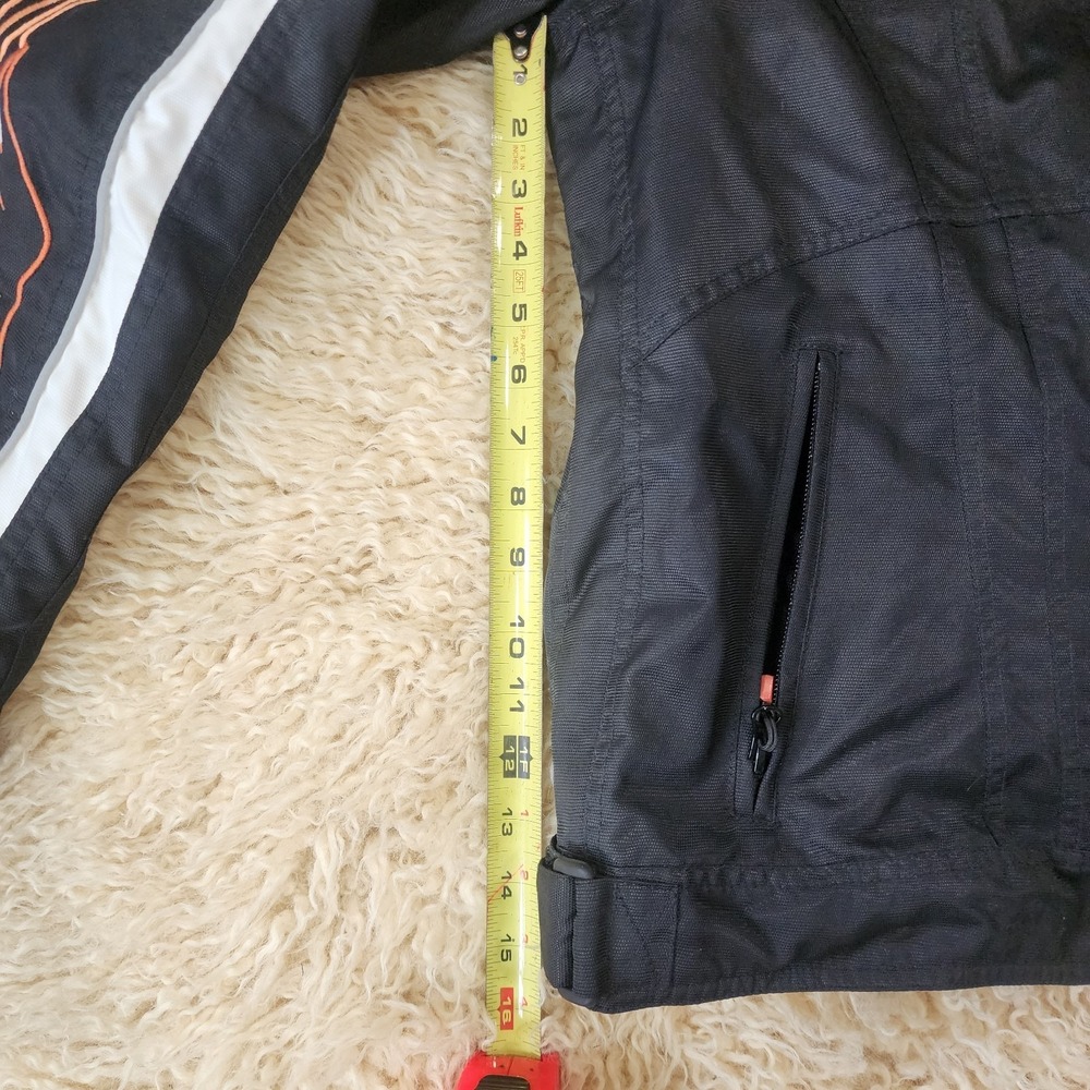 Vintage Harley-Davidson Women Xl Juneau Waterproof Black Functional Jacket C31 - Picture 2 of 12